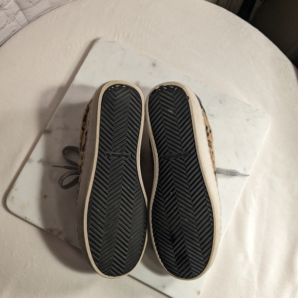 Sarabasic Collection Leopard Pony Fur White Suede Black Star Sneaker Euro 38 - Picture 8 of 15